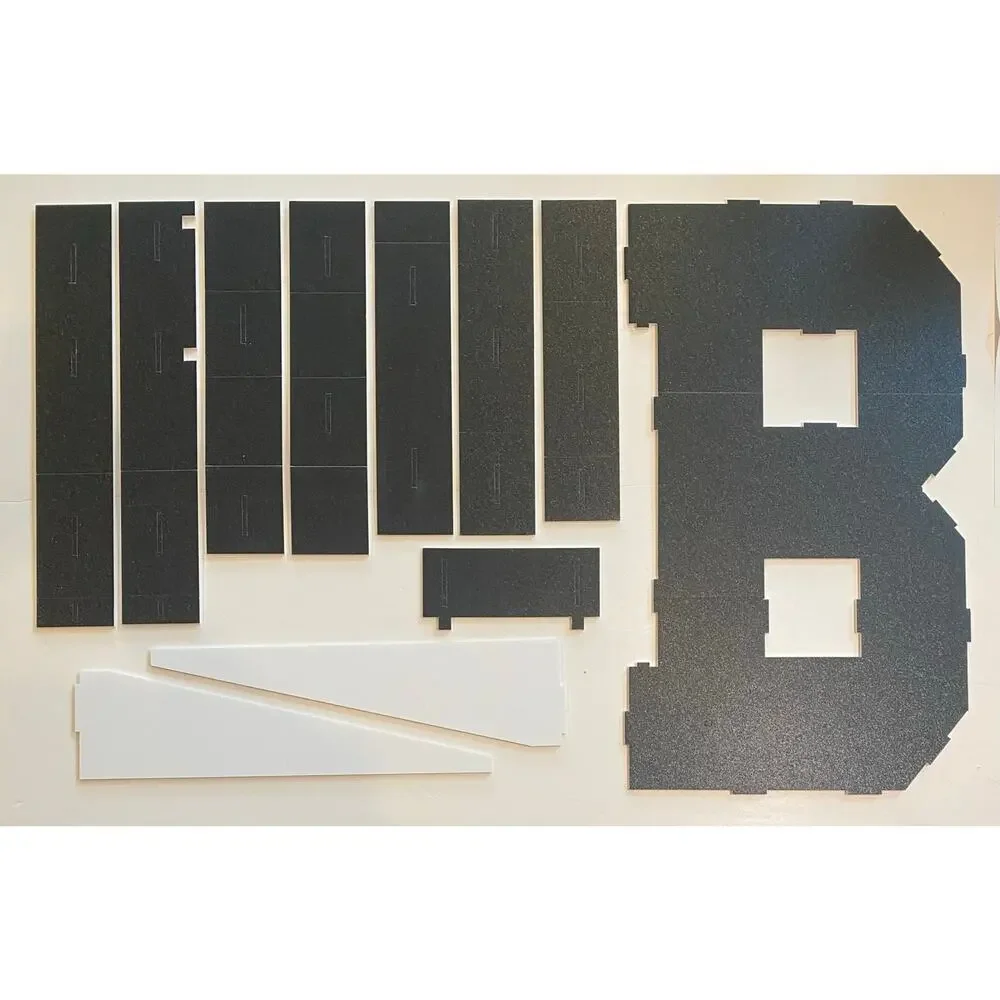 BOO Cardboard Letters for Halloween Party Decorations, Letter Box Decor New